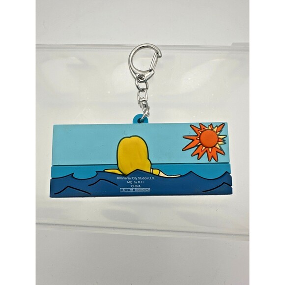 Universal Studios JAWS Keychain – Cute Raft & Sun Design – Licensed Movie Merch - Picture 2 of 5
